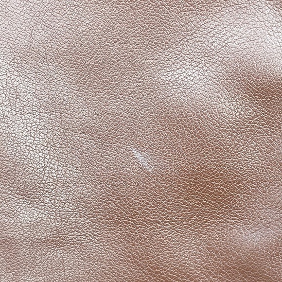 Chico's Faux Leather Cropped Moto Jacket in Chocolate Brown Size 14 (2.5) - Picture 13 of 15